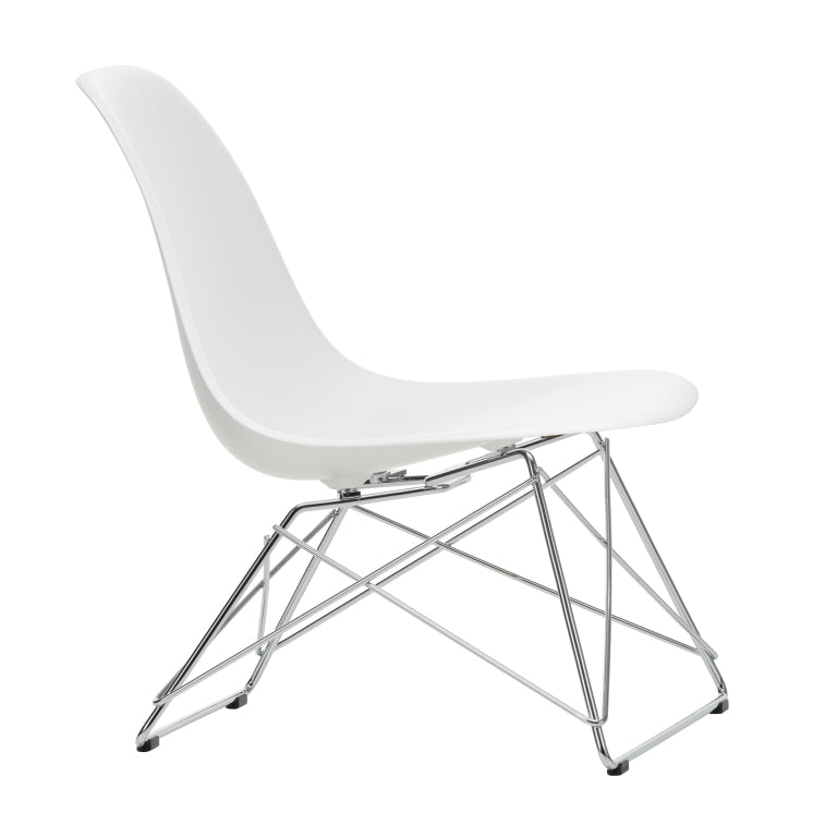 Vitra Eames LSR lænestol forkromet bund