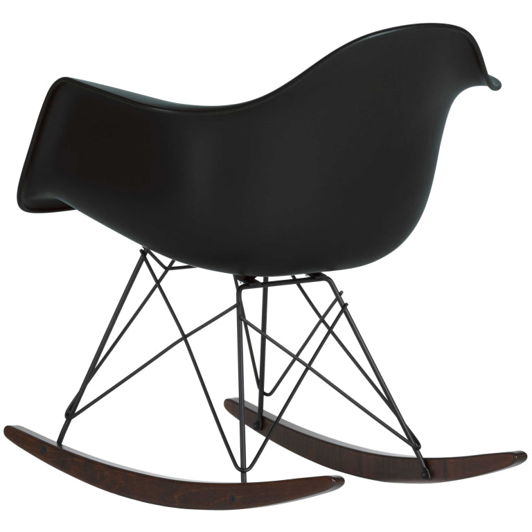 Vitra Eames RAR gyngestol med mørk base hvid