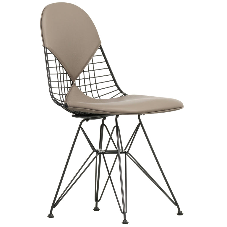 Vitra Eames Wire Chair DKR-2 stol pulverlakeret base