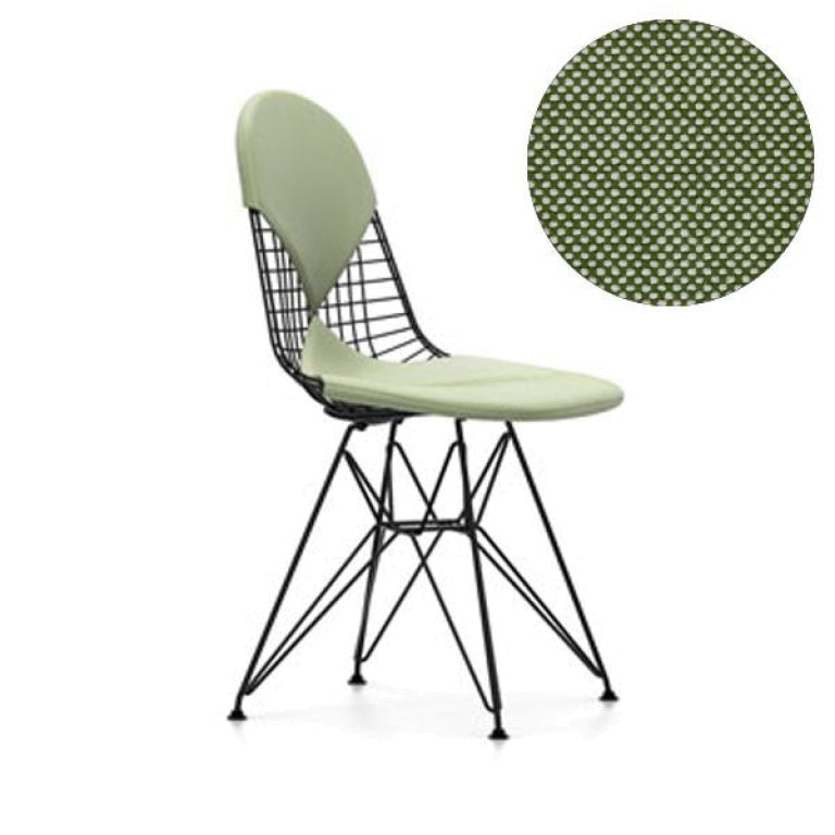 Vitra Eames Wire Chair DKR-2 stol pulverlakeret base