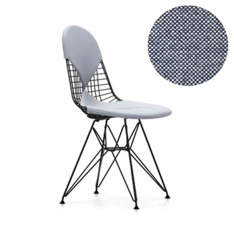 Vitra Eames Wire Chair DKR-2 stol pulverlakeret base