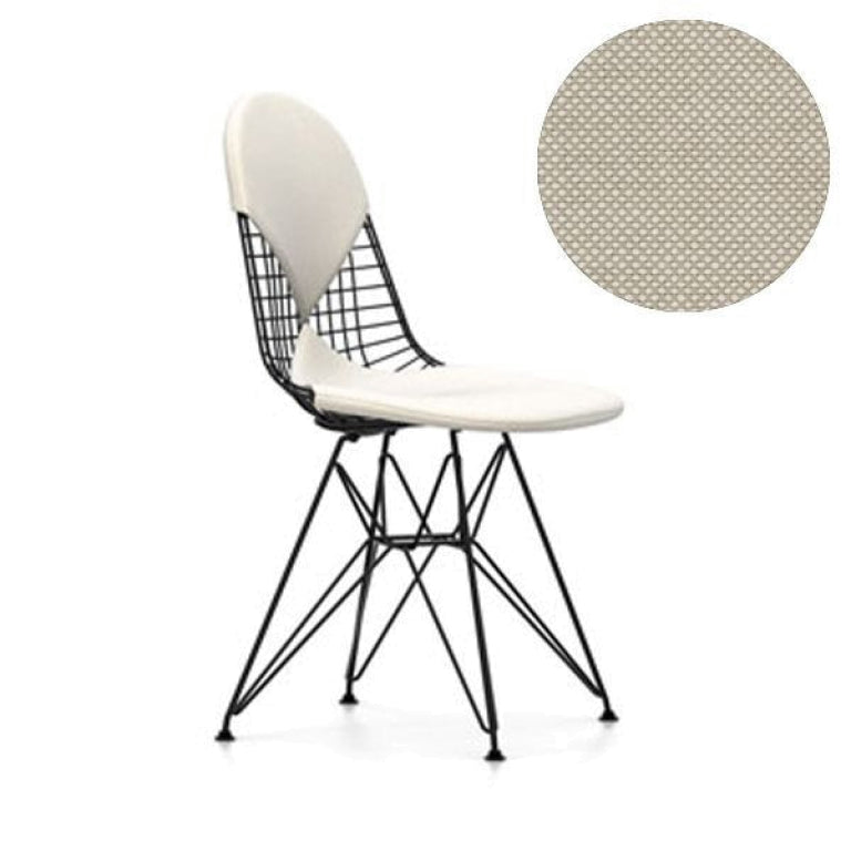 Vitra Eames Wire Chair DKR-2 stol pulverlakeret base