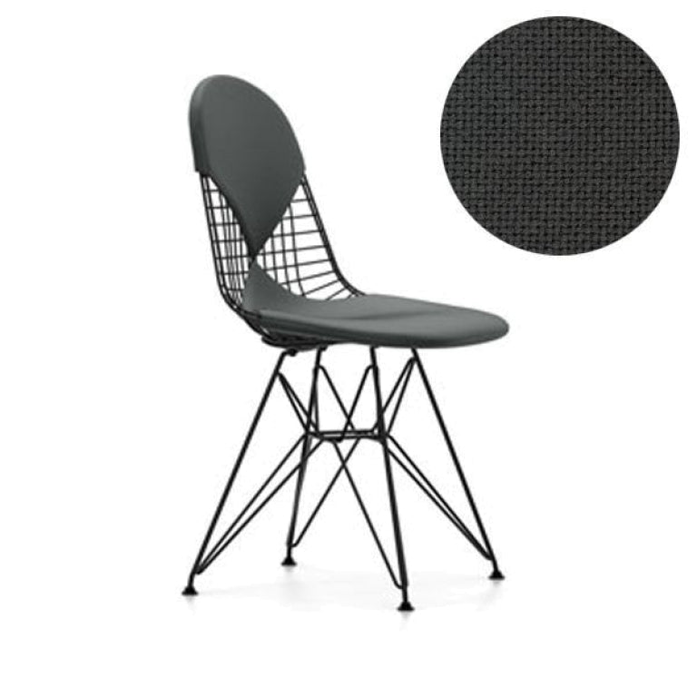 Vitra Eames Wire Chair DKR-2 stol pulverlakeret base