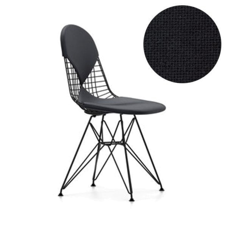 Vitra Eames Wire Chair DKR-2 stol pulverlakeret base