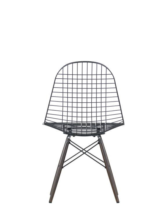 Vitra Eames Wire Chair DKW stol ahorn mørk