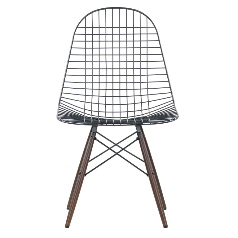 Vitra Eames Wire Chair DKW stol ahorn mørk