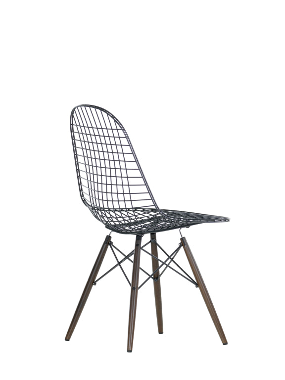 Vitra Eames Wire Chair DKW stol ahorn mørk