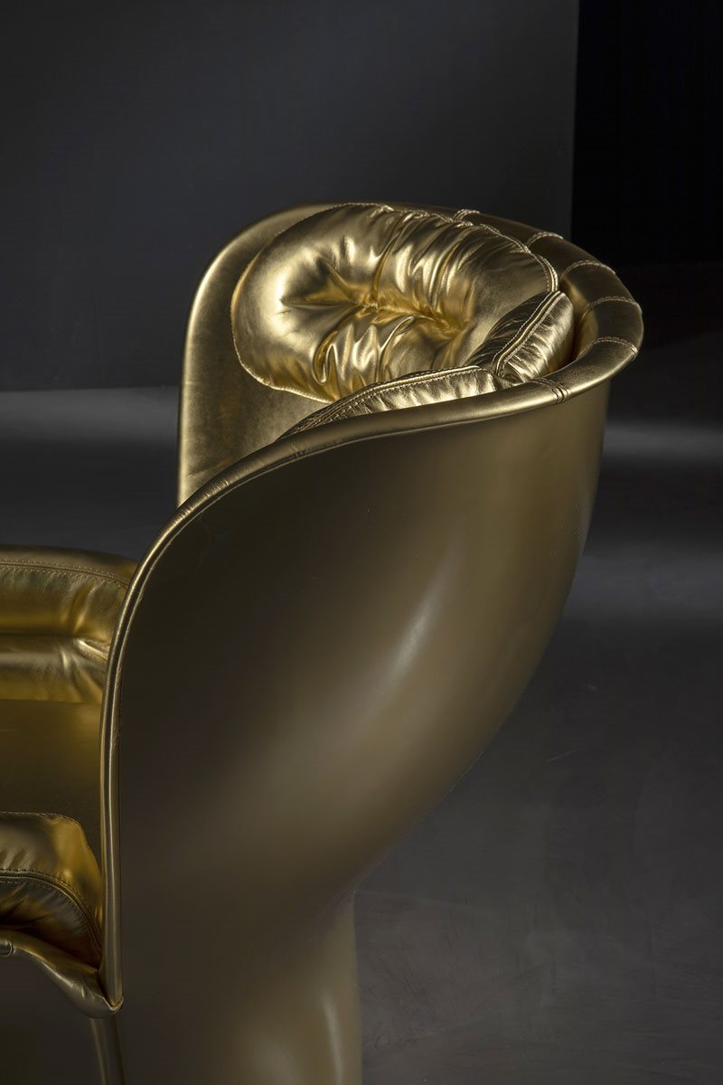 Longhi Elda Chair Gold Limited Edition