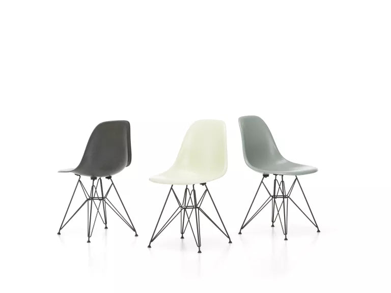 Vitra Eames DSR Glasfiber stol krom understel