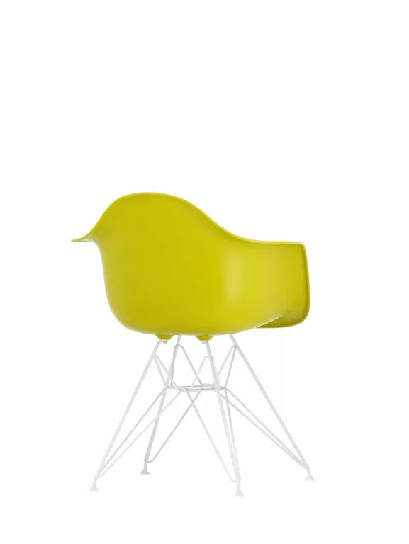 Vitra Eames DAR stol hvid pulverlakeret base