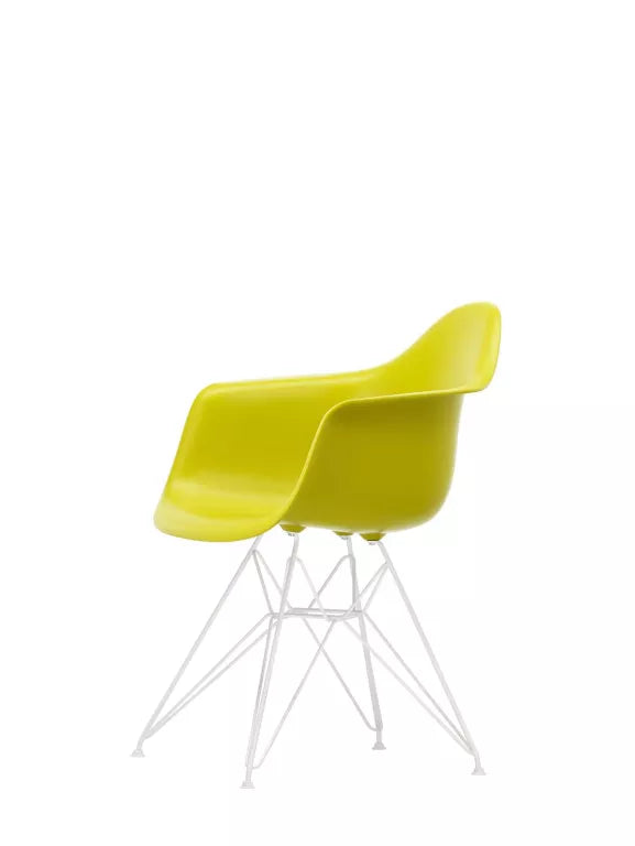 Vitra Eames DAR stol hvid pulverlakeret base