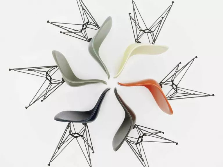 Vitra Eames DSW Glasfiber stol ask honning