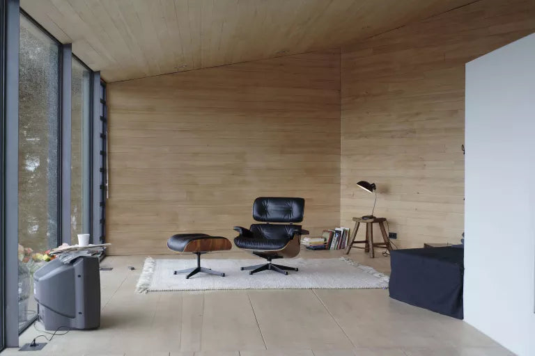 Vitra Eames Lounge stol med osmannisk lænestol, valnøddetræ Læder