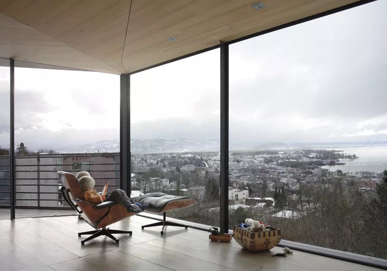 Vitra Eames Lounge stol med osmannisk lænestol, valnøddetræ Læder