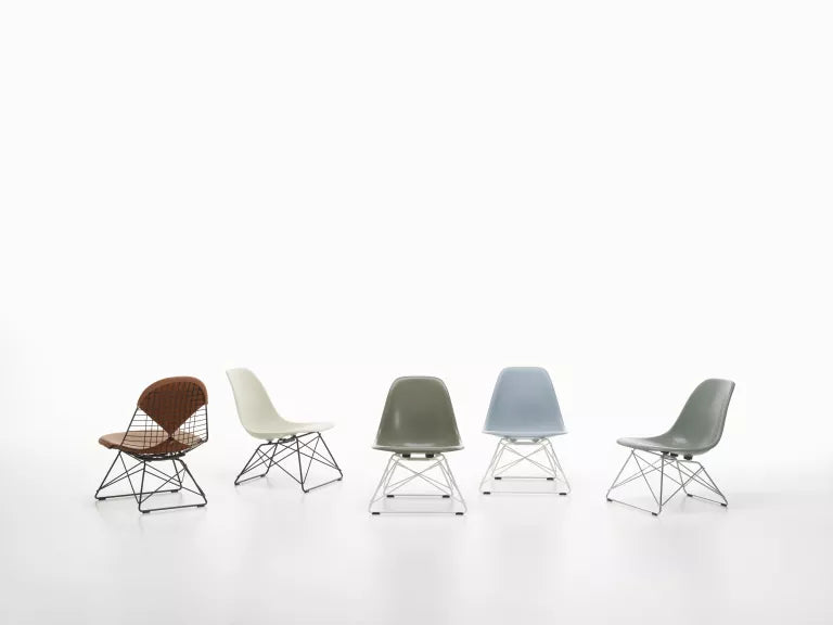 Vitra Eames LSR lænestol forkromet bund