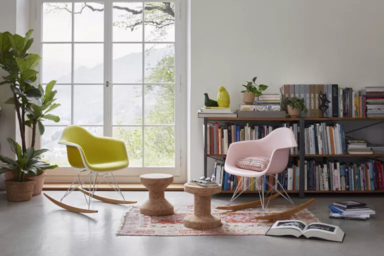 Vitra Eames RAR gyngestol ahorn krom