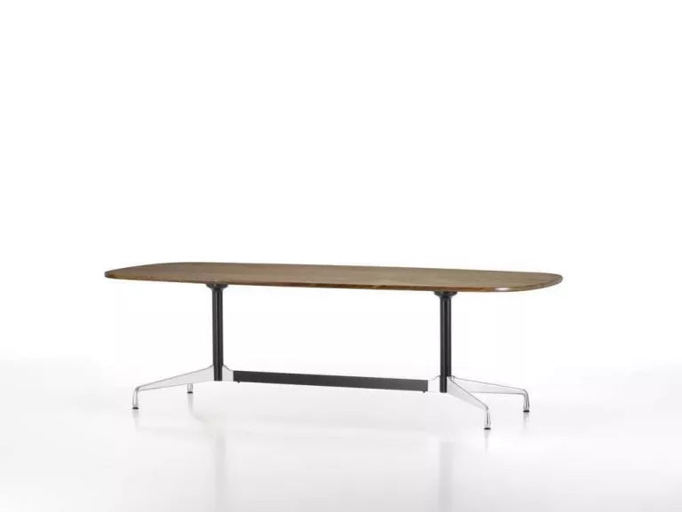 Vitra Eames Segmented Table 220 grundlæggende mørk poleret naturlig eg