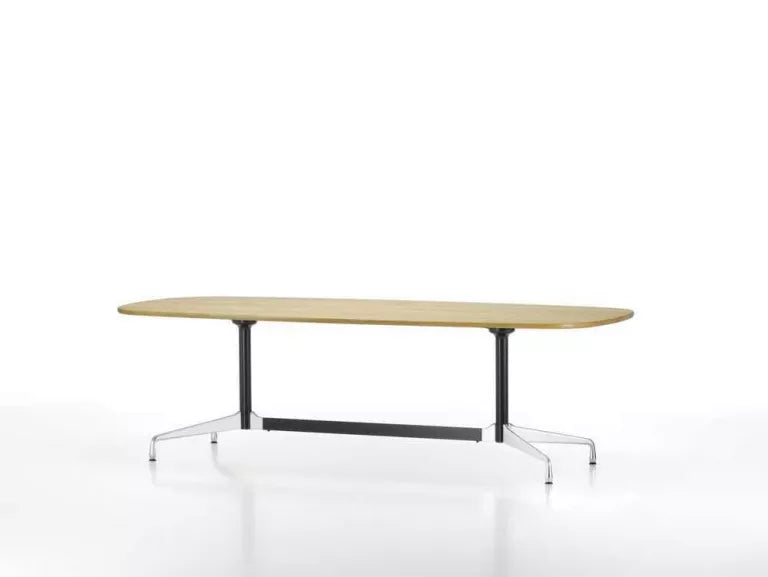 Vitra Eames Segmented Table 220 grundlæggende mørk poleret naturlig eg