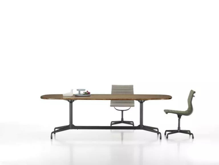 Vitra Eames Segmented Table 240 pulverlakeret dyb sort