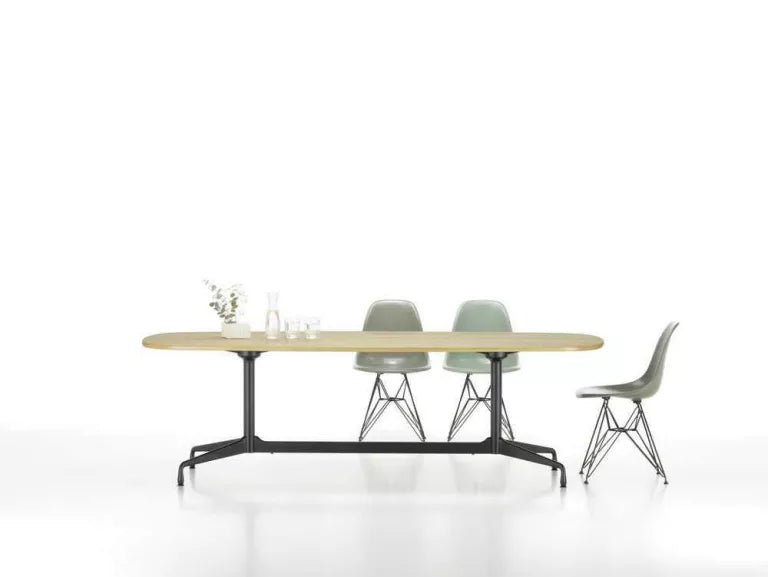 Vitra Eames Segmented Table 240 pulverlakeret dyb sort