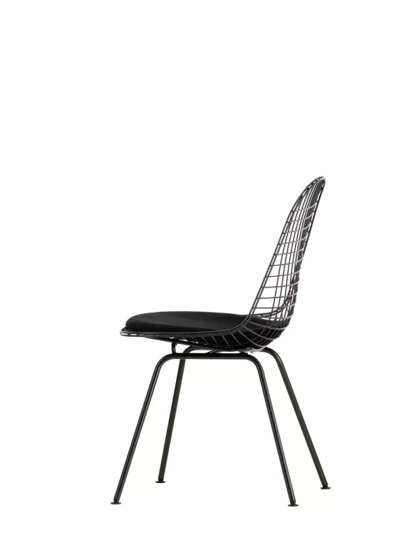 Vitra Eames Wire Chair DKX-5 stol pulverlakeret sort