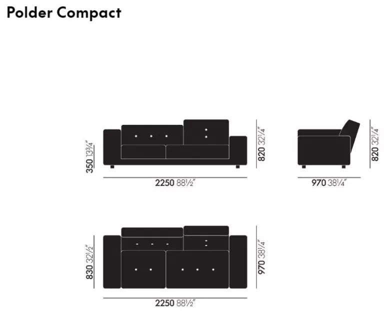 Vitra Polder Compact sofa