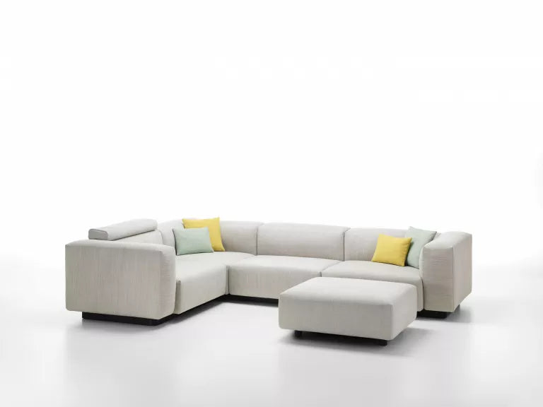 Vitra Soft Modulsofa med chaiselong volo mursten