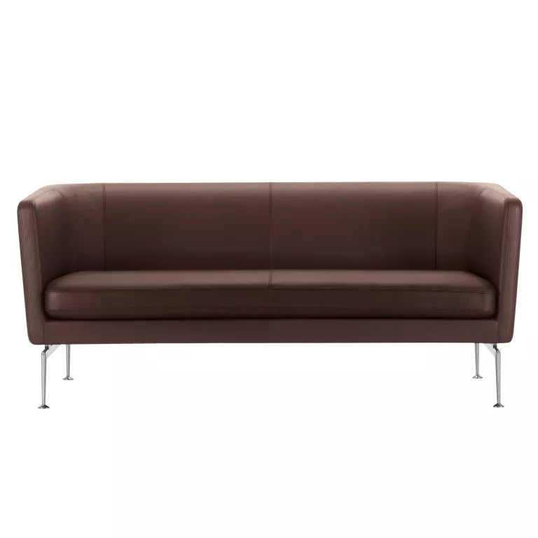 Vitra Suita Club sofa Læderkastanje