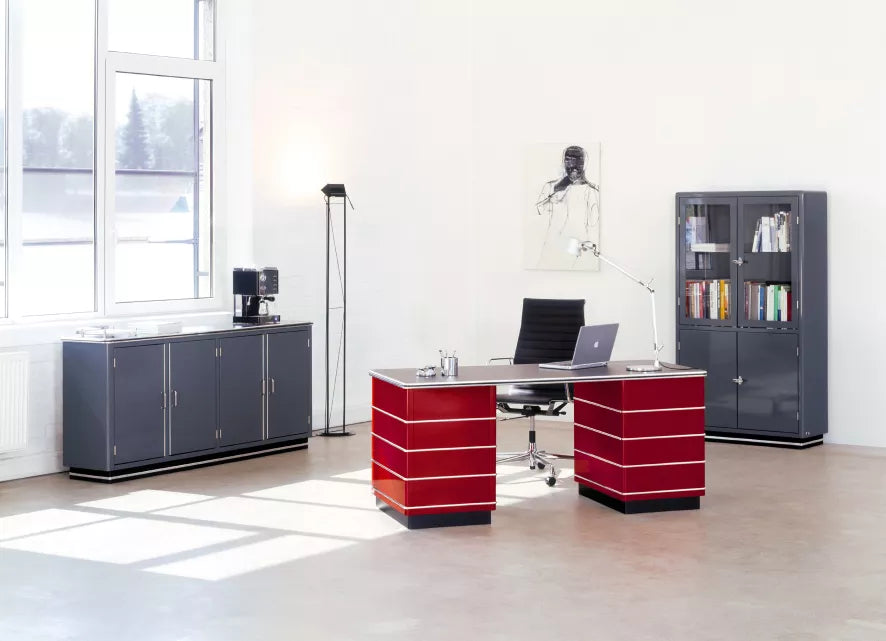 Vitra EA 119 Hopsak kontorstol sort, poleret stel