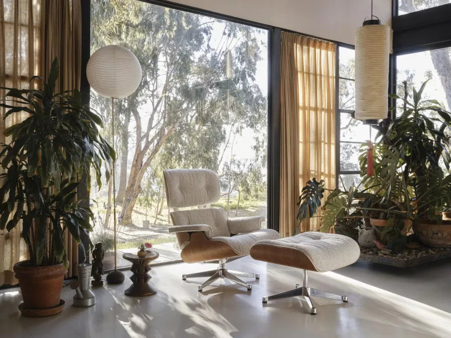 Vitra Eames Lounge stol med osmannisk lænestol Nubia